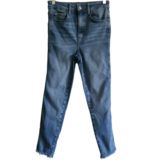 Free People Denim - WE THE‎ FREE High Rise Skinny Raw Hem Stretch Denim Jeans Women's 30